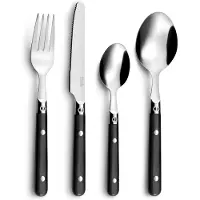 Amefa Bestekset Saxo Metaal Tweekleurig 16 Onderdelen (25 cm)