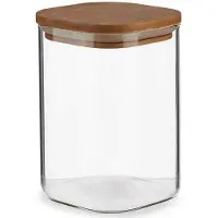 Vivalto Blik Bruin Transparant Bamboe Borosilicaatglas (1200 ml)
