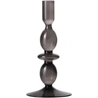 Gusta Dinerkaarshouder glas ø9x19cm grijs