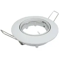 BES LED Spot Armatuur GU10 - GU10 Inbouwspot - Rond - Wit - Aluminium - Kantelbaar Ø82mm
