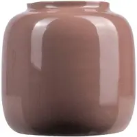 Gusta Vaas metaal ø13x14cm oudroze