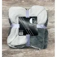 Gentlemen Fleece plaid- Fleecedeken - Fluffy Deken - Bankdeken - Pluizig en warm - grijs -125x170cm