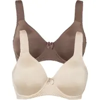 Bonprix T-shirt bh met beugels en glanseffect (set van 2) maat 90