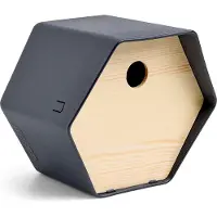 Capi Europe Vogelhuisje Hive Antraciet - Rond- Nestkastje - - Zwart - ANBA021 / AHBIA001