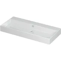 Ink Unlimited Wastafel 100x45cm Keramiek - Centraal - Zonder Kraangat - Glans Wit - 8718835001193 - Rechthoekig - Wastafels, Meubelwastafels