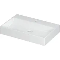 Ink United Wastafel 70x45cm Keramiek - 1 Kraangat - Glans Wit - 8718835040185 - Rechthoekig - Wastafels, Meubelwastafels