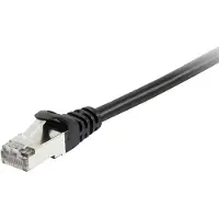 Digital Data Communications 605595, patchkabel RJ45, S/FTP, Cat6, 7,50 meter, zwart (SSTP)PIMF, geschikt voor hoogfrequente toepassingen