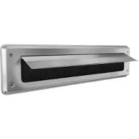 Door-Line Brievenbusklep aluminium | Binnenbriefplaat aluminium | Brievenbusborstel aluminium met klep | brievenbus classic