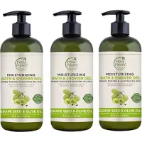 Petal Fresh - Bath & Shower Gel Grape Seed & Olive Oil - 3 Pak