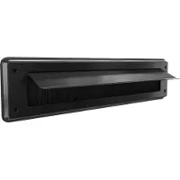 Door-Line Brievenbusklep zwart | Binnenbriefplaat zwart | Brievenbusborstel zwart met klep | brievenbus classic