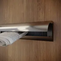 Door-Line Brievenbusklep RVS | Binnenbriefplaat RVS | Brievenbusborstel RVS met klep | brievenbus Luxe