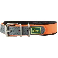 Hunter - Halsband Convenience Comfort - Hondenhalsband 45 x 2 cm - für Halsumfang 32–40 cm, oranje