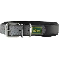 Hunter - Collar Convenience Comfort - Hondenhalsband Halsumfang 32-40 cm - Breite 2,0 cm, zwart