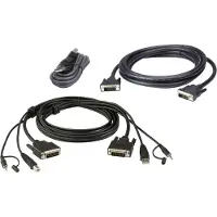 Aten 2L-7D02UDX3 USB DVI-D Dual Link Dual Display Secure KVM Kabel Set