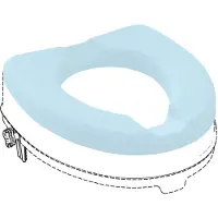 Atlantis Able2 - Toiletzitting - Zacht - Licht grijs