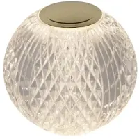Lucide Gouden tafellampje Cintra oplaadbaar Ø 9cm - 3000K