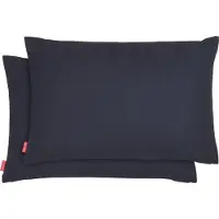 Blumtal Chenille Kussenslopen - Set van 2 - Zacht en met Blinde Rits - Kussenhoes 30 x 50, Dark Ocean Blue - Blauw