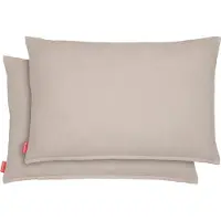 Blumtal Chenille Kussenslopen - Set van 2 - Zacht en met Blinde Rits - Kussenhoes 30 x 50, Taupe