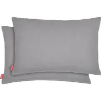 Blumtal Chenille Kussenslopen - Set van 2 - Zacht en met Blinde Rits - Kussenhoes 30 x 50, Grijs