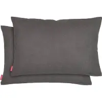 Blumtal Chenille Kussenslopen - Set van 2 - Zacht en met Blinde Rits - Kussenhoes 40 x 60, Antraciet