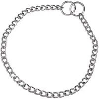 Hs Sprenger Dog collar Silver 2,5 mm Links Twisted (50 cm)