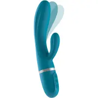 Liebe Bend it Flexible Rabbit Vibrator van Blauw | Op batterijen