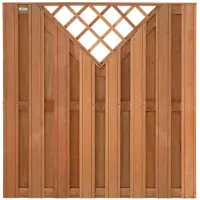 Intergard Schutting hardhout V-trellis tuinscherm 180x180cm