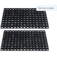 Hamat Set van 2 stuks Hamat Deurmat / Ringmat Domino 40x60cm