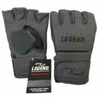 Legend Sports Bokszakhandschoenen / MMA Handschoenen Unisex - voor Heren en Dames - Mat Zwart PU