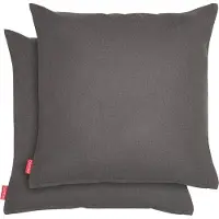 Blumtal Chenille Kussenslopen - Set van 2 - Zacht en met Blinde Rits - Kussenhoes 45 x 45, Antraciet