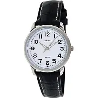Casio LTP1303L-7BV - Dameshorloge - Quartz - Zwart Leer