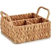 Giftdeco Multi-Functionele Organiser 20,5 x 16 x 31 cm Metaal Bruin Waterhyacint