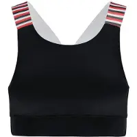 Re-Born - Sportkleding - Workout top - Sport beha x-over - Dames - Zwart - Maat S
