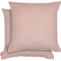 Blumtal Chenille Kussenslopen - Set van 2 - Zacht en met Blinde Rits - Kussenhoes 45 x 45, Dusty Pink - Roze