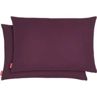 Blumtal Chenille Kussenslopen - Set van 2 - Zacht en met Blinde Rits - Kussenhoes 30 x 50, Aubergine - Paars