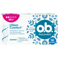 O.B. ProComfort Mini - tampons - tampon lichte tot normale menstruatiedagen - 6 x16 stuks