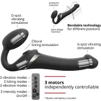 Strap-On-Me Zwarte Dildo Strap-on-me 6017371 Zwart XL