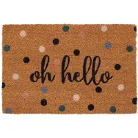 Overig Ruco Deurmat Oh Hello - Kokos - Natuurlijke Uitstraling - 40x60cm