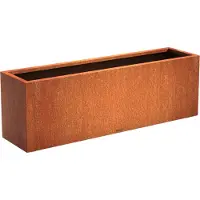 Intergard Cortenstaal plantenbak bloembak rechthoek 100x40x40cm