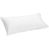 Yumeko Kussensloop Katoensatijn 40x80 Wit - Eco, Bio & Fairtrade