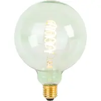 LUEDD E27 dimbare LED spiraal filament lamp G125 groen 4W 180 lm 1800K