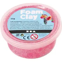 Foam Clay , zelfuithardende klei, neonroze, 35 gram