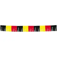 Folat vlaggenlijn België 10 meter folie rood/geel/zwart