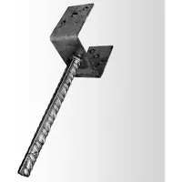 Intergard U-pergoladrager paalhouder licht 121/200mm