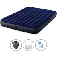 Intex Luchtbedset - 2-Persoons - 152 x 203 x 25 cm cm - Blauw + Accessoires