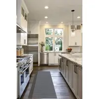 Friedola 1x Universele Mat Uni Steel Grey | 200x65cm | Badmat Badkamermat Douchemat | Grijs