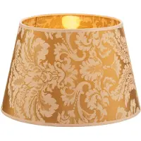 Duolla Lampenkap Cone hoogte 18 cm, goud , messing / goud, Textiel / Stof / Zijde