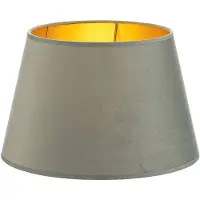 Duolla Lampenkap Cone hoogte 18 cm, mintgroen/goud, groen, Textiel / Stof / Zijde