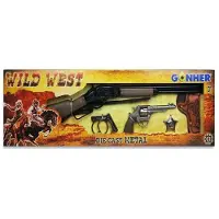 Cpa Toy Wilde Westen-set Revolver En Geweer 8 Schoten