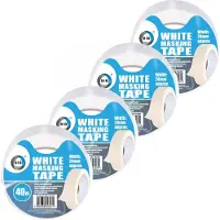 Did - afplaktape - verftape - wit - 4 stuks - 40 meter x 24 mm